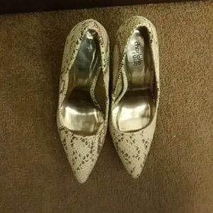 Charlotte Russe snake skin textured heels